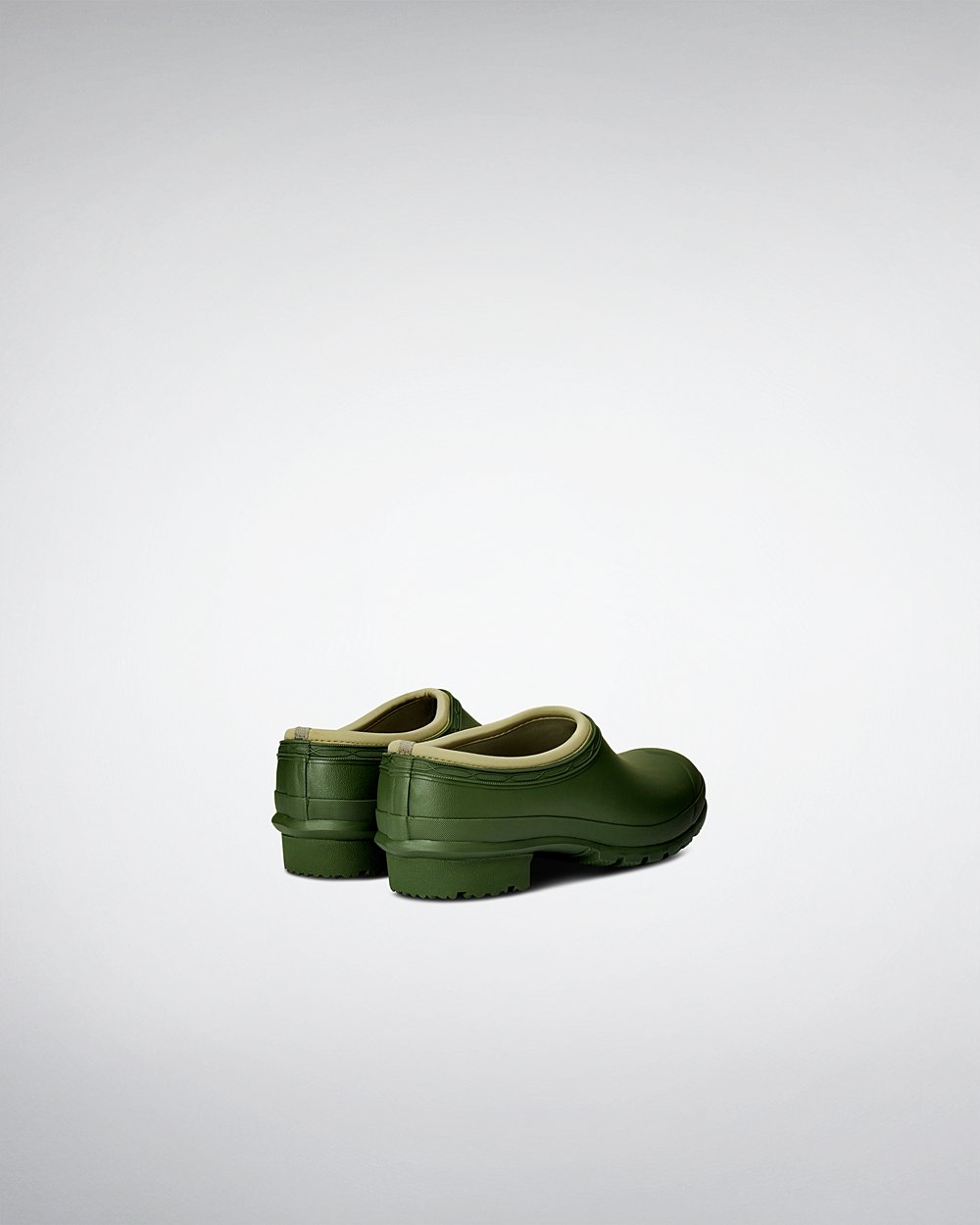 Mens Hunter Clogs Green - Gardener - 5806973-SK